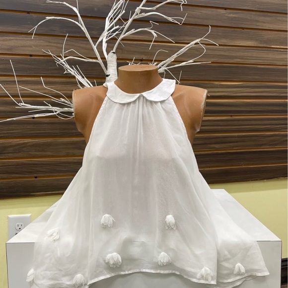 Women’s free people white blouse size small 3/$25 - Picture 3 of 6